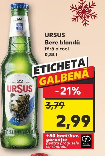 Kaufland URSUS Bere blondă Ofertă