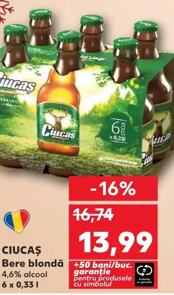 Kaufland CIUCAŞ Bere blondă Ofertă