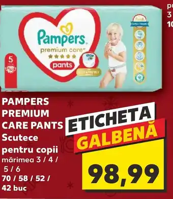 Kaufland PAMPERS PREMIUM CARE PANTS Scutece pentru copii Ofertă