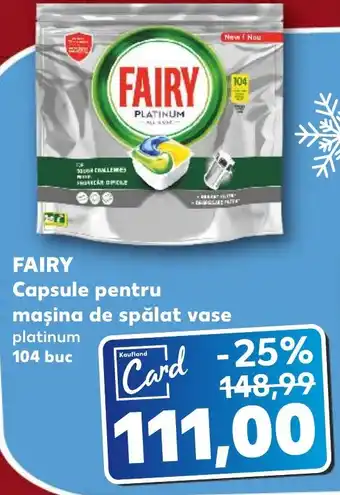 Kaufland FAIRY Capsule pentru maşina de spălat vase Ofertă