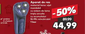 Kaufland Aparat de ras Ofertă