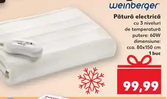 Kaufland Pătură electrică Ofertă