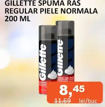 Unicarm GILLETTE SPUMA RAS REGULAR PIELE NORMALA 200 ML Ofertă