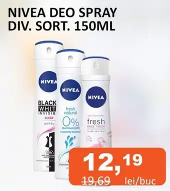 Unicarm NIVEA DEO SPRAY DIV. SORT. 150ML Ofertă