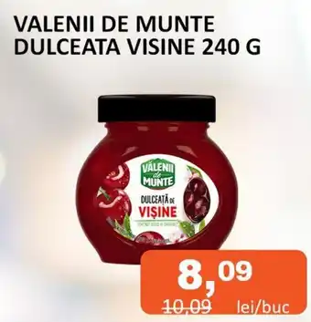 Unicarm VALENII DE MUNTE DULCEATA VISINE 240 G Ofertă