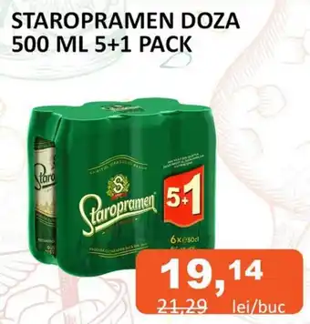 Unicarm STAROPRAMEN DOZA 500 ML 5+1 PACK Ofertă