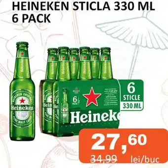 Unicarm HEINEKEN STICLA 330 ML 6 PACK Ofertă