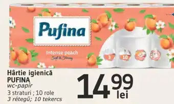 Hârtie igienică PUFINA wc-papír