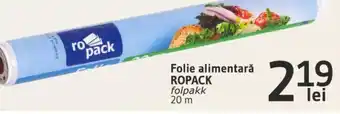 Supeco Folie alimentară ROPACK folpakk 20 m Ofertă