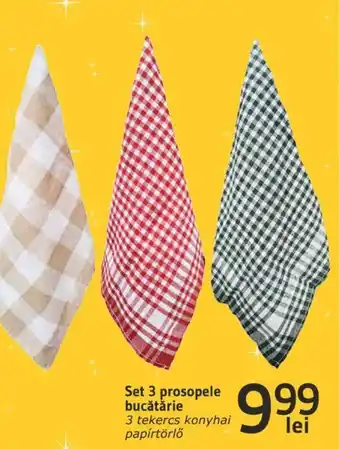 Supeco Set 3 prosopele bucătărie Ofertă