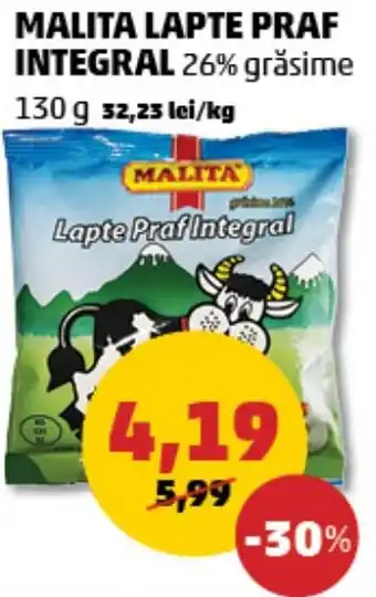 Penny MALITA LAPTE PRAF INTEGRAL Ofertă