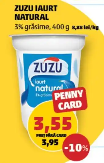 Penny ZUZU IAURT NATURAL Ofertă