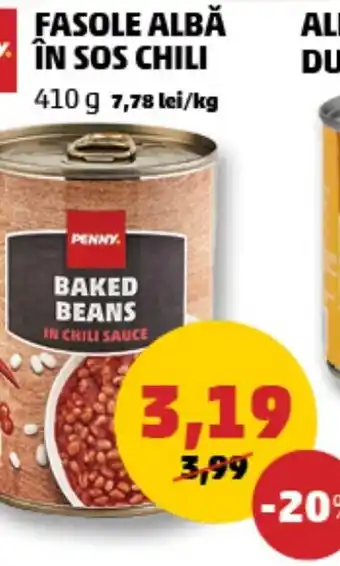Penny FASOLE ALBĂ IN SOS CHILI Ofertă
