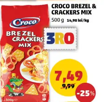 Penny CROCO BREZEL & CRACKERS MIX Ofertă