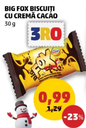 Penny BIG FOX BISCUITI CU CREMĂ CACÁO Ofertă