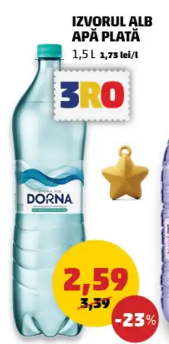 Penny IZVORUL ALB APĂ PLATĂ Ofertă