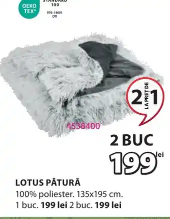 JYSK LOTUS PĂTURĂ Ofertă