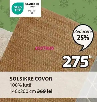 JYSK SOLSIKKE COVOR Ofertă