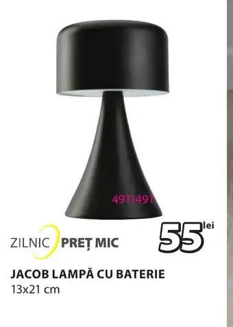 JYSK JACOB LAMPĂ CU BATERIE Ofertă