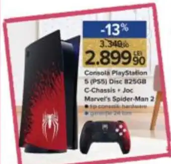 Carrefour Consola PlayStation 5 (PS5) Disc 825GB C-Chassis + Joc Marvel's Spider-Man 2 Ofertă