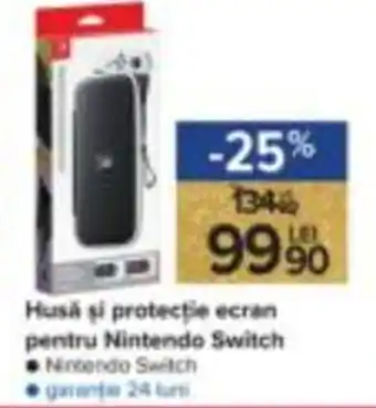 Husă şi protectie ecran pentru Nintendo Switch