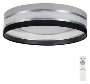 Plafonieră led dimabilă smart coral led/24w/230v neagră/gri + telecomandă