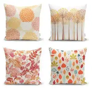 Favi Set 4 fețe de pernă minimalist cushion covers autumn design, 45 x 45 cm Ofertă