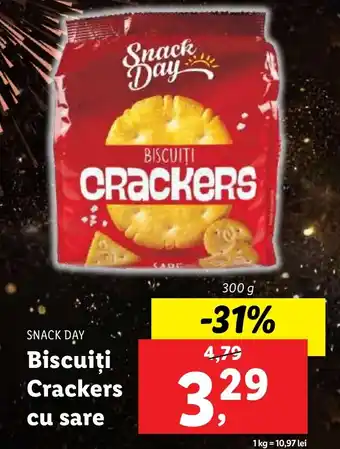 Lidl Biscuiţi Crackers cu sare Ofertă