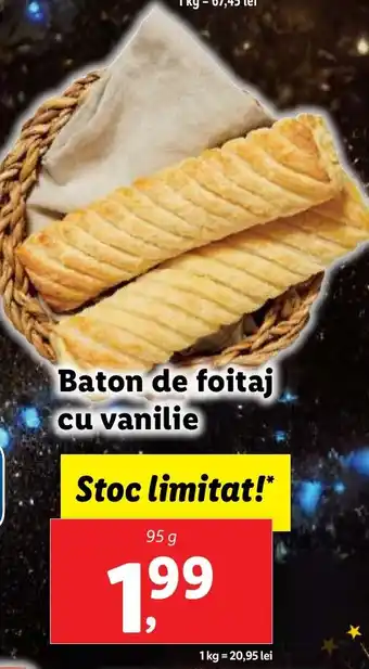 Lidl Baton de foitaj cu vanilie Ofertă