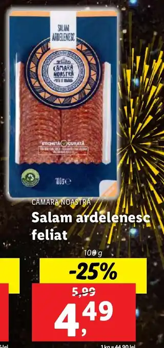 Lidl Salam ardelenesc feliat Ofertă