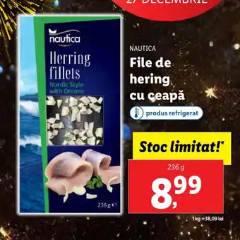Lidl File de hering cu ceapă Ofertă