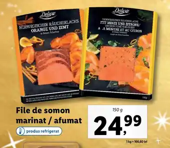 Lidl File de somon marinat / afumat Ofertă