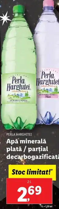 PERLA HARGHITEI Apă minerală plată / parţial decarbogazificată