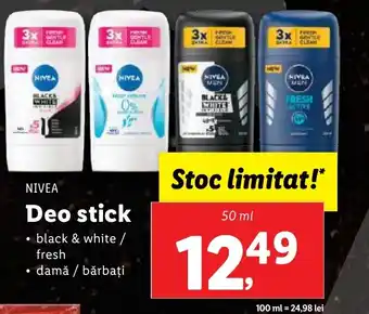 Lidl NIVEA Deo stick Ofertă