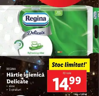 Lidl REGINA Hârtie igienică DDelicate Ofertă
