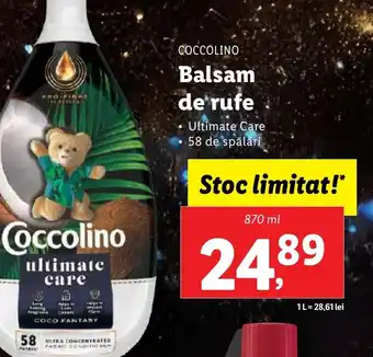 COCCOLINO Balsam de rufe