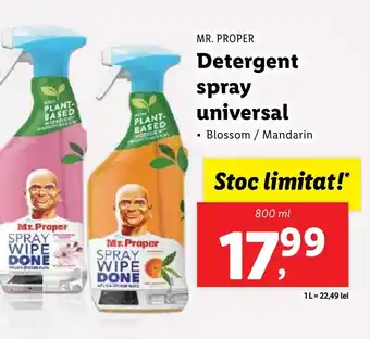 Lidl MR. PROPER Detergent spray universal Ofertă