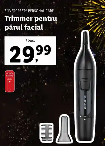 Lidl SILVERCREST® PERSONAL CARE Trimmer pentru părul facial Ofertă