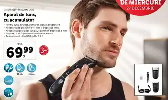 SILVERCREST® PERSONAL CARE Aparat de tuns, cu acumulator