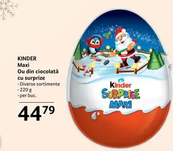 Selgros KINDER Maxi Ou din ciocolată cu surprize Ofertă