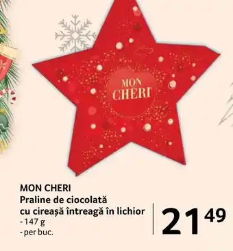 Selgros MON CHERI Praline de ciocolată cu cireașă întreagă în lichior Ofertă