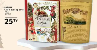 Selgros BASILUR Ceai în cutie tip carte Ofertă