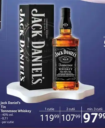 Selgros Jack Daniel's Tin Tennessee Whiskey Ofertă