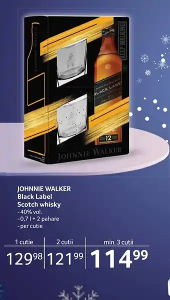 Selgros JOHNNIE WALKER Black Label Scotch whisky Ofertă