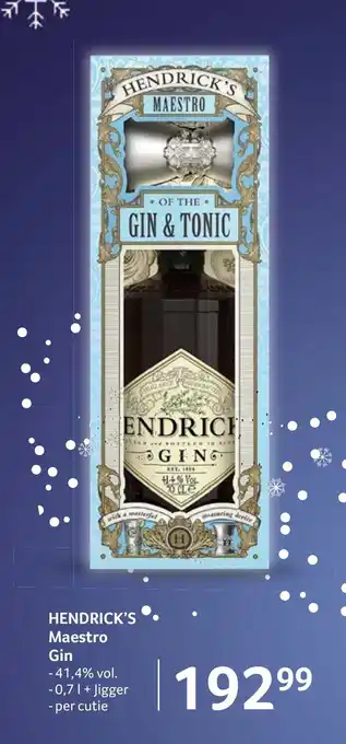 Selgros HENDRICK'S Maestro Gin Ofertă