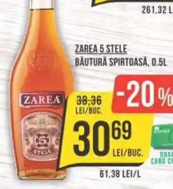 Mega Image ZAREA 5 STELE BÄUTURA SPIRTOASĂ, 0,5L Ofertă