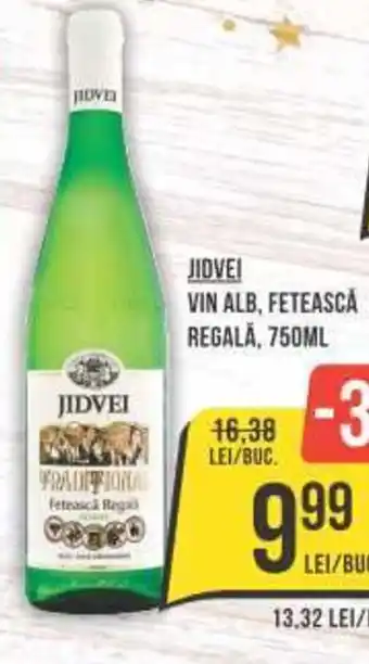 Mega Image JIDVEI VIN ALB, FETEASCĂ REGALĀ, 750ML Ofertă