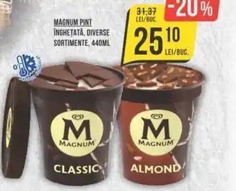 Mega Image MAGNUM PINT INGHETATĂ, DIVERSE SORTIMENTE, 440ML Ofertă