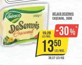 Mega Image DELACO DESENVIS CAŞCAVAL, 350G Ofertă