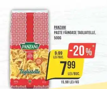Mega Image PANZANI PASTE FĂINOASE TAGLIATELLE, 500G Ofertă